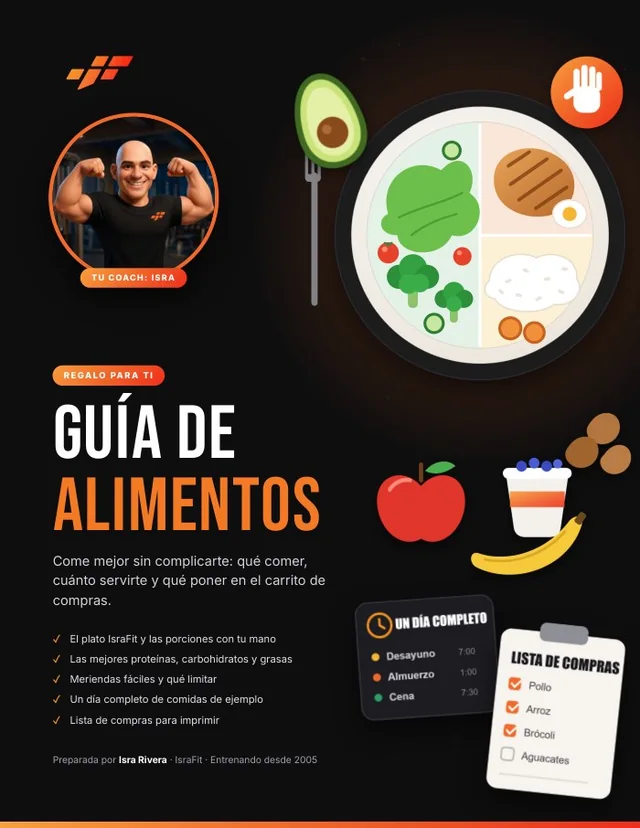 Portada de la Guía de alimentos de IsraFit
