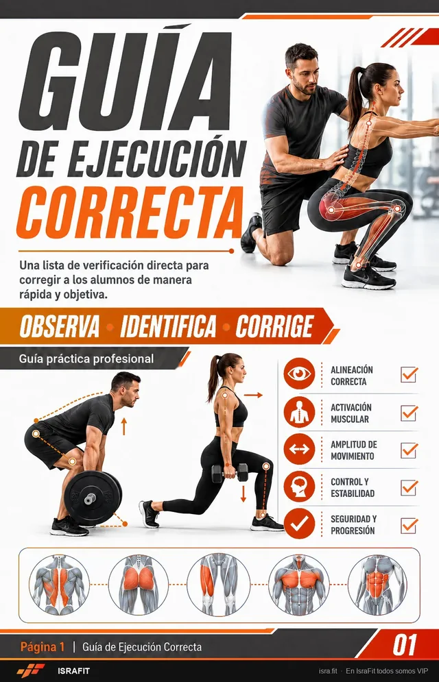 Guía de ejecución correcta para entrenadores